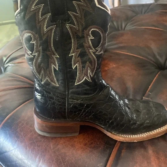 Black alligator boots black bought them from dallas texas no box